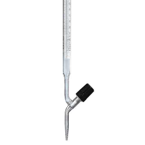Burette robinet droit à pointeau en PTFE, Schellbach, classe AS, BLAUBRAND®