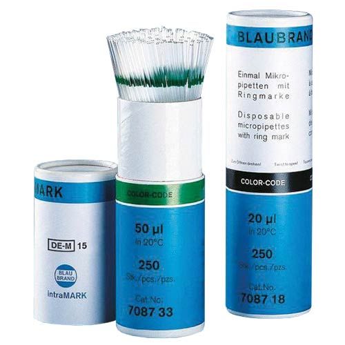 Capillaires intraMARK, BLAUBRAND®, avec traits circulaires