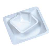 Capsule (nacelle )de pesée plastique en polystyrène (PS) à usage unique, forme carré