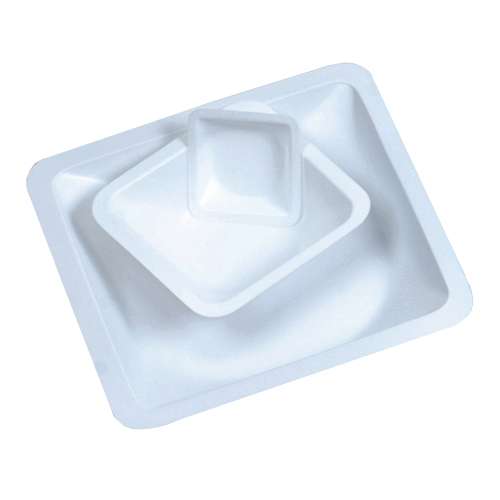 Capsule de pesée en polystyrène à usage unique, forme carré