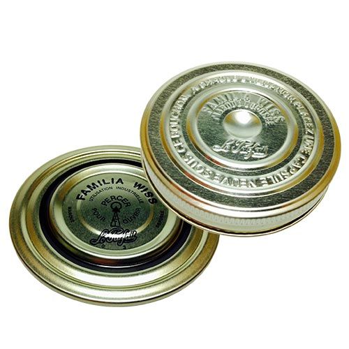 Capsules et couvercles pour bocal "Familia Wiss", GRAVIS®