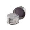 Capuchon à visser DURAN ®, en aluminium, GL45, couleur argent, avec joint hautes T°, silicone rouge revêtement PTFE, lot de 10