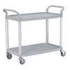 Chariot multi-usages, 1100 x 520 x 950 mm, 2 plateaux, gris clair