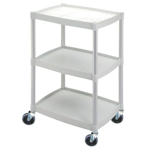 Chariot polyvalent en plastique - 3 plateaux