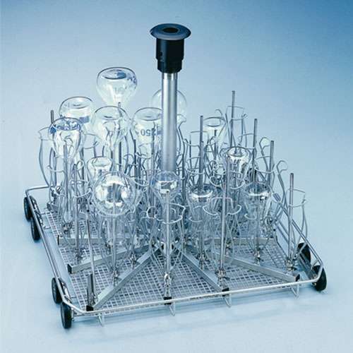 Chariots inférieurs à injection - verrerie à col étranglé