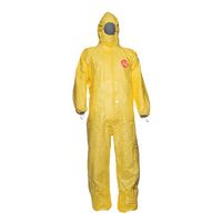 Combinaison à cagoule et passe pouce, jaune TYCHEM® 2000C