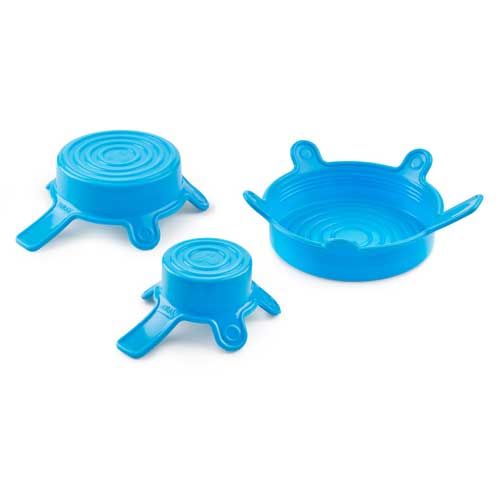 Couvercle bleu en silicone DURAN®