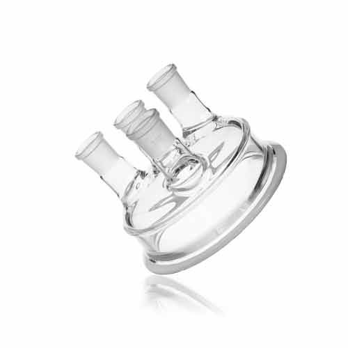 Couvercle quatricols en verre DURAN® pour réacteur