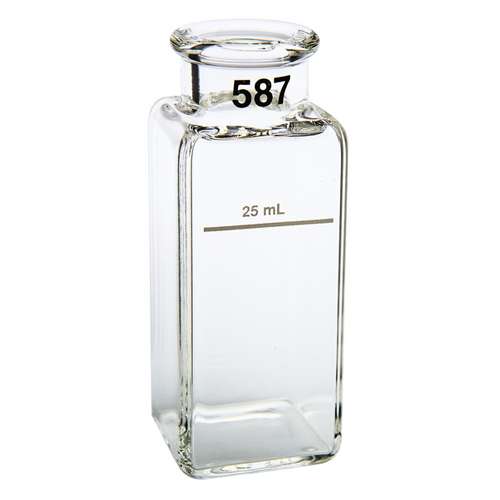 Cuve carrée verre, 1 pouce, 25 ml,