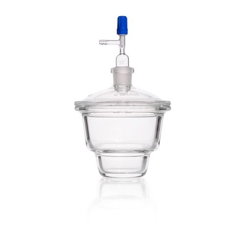 Dessiccateur en verre avec robinet à pointeau, DURAN®