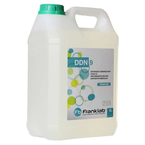 Détergent désinfectant neutre DDN 9, FRANKLAB®, usage manuel