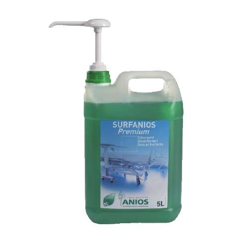 Détergent désinfectant Surfanios Premium - 5 L avec pompe