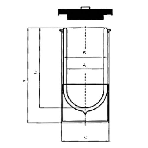 Dewar cylindrique avec poignée capacité 4 L
