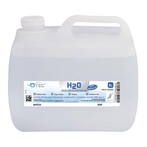 Eau distillée stérile, Ph Eur, bidon 5 litres à l 'unité