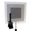 Ecran dépoli quadrillé  200 x 200 mm sur tige 86130001