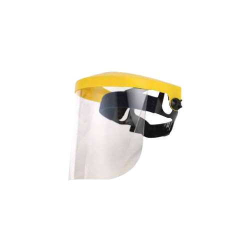 Ecran protecteur facial relevable, face polycarbonate, incolore