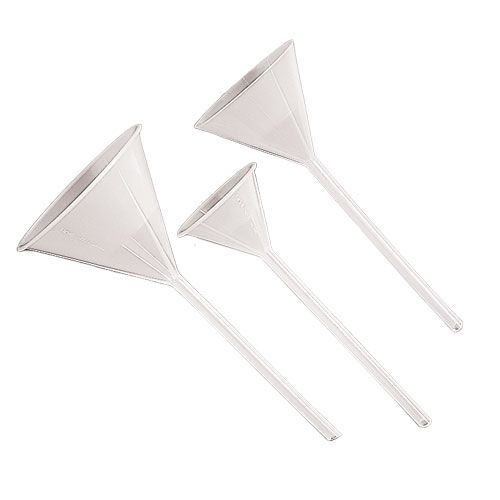 Entonnoir à analyses en polypropylène, tige longue, KARTELL®