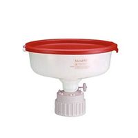 Entonnoir HDPE avec couvercle fixé et bouchon-support 