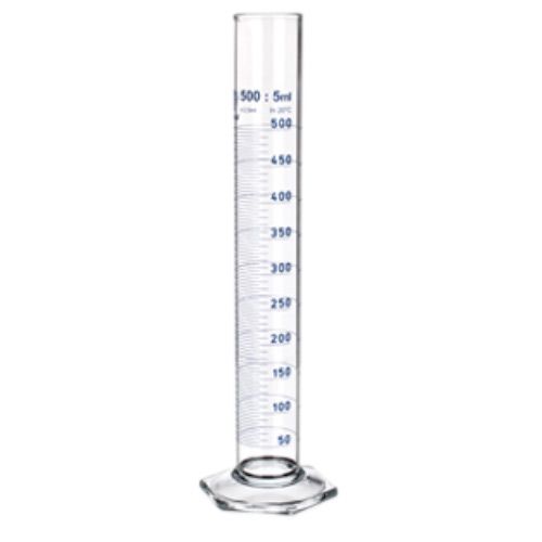 Éprouvette en verre borosilicaté 3.3, forme haut, graduée, classe A