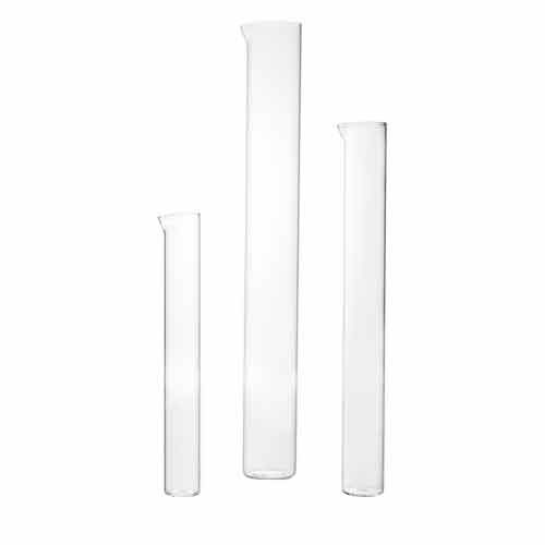 Eprouvette forme haute, fond plat, en verre DURAN®, sans base et sans graduation