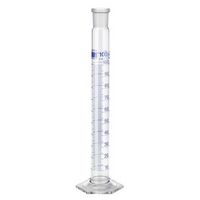 Eprouvette rodée, graduée, classe A, en verre DURAN®, avec bouchon verre