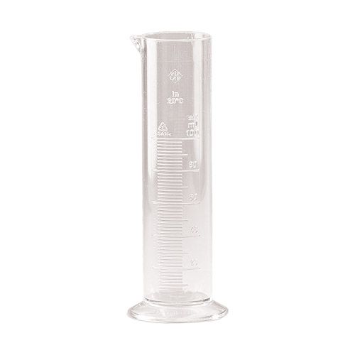 Eprouvette Styrène - acrylonitrile (SAN), forme basse