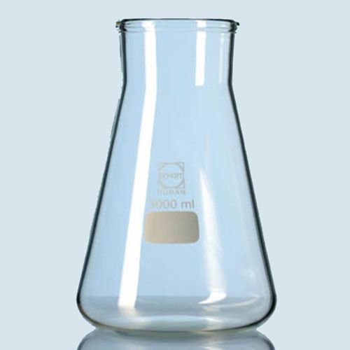 Erlenmeyer col large en verre DURAN® sans graduation capacité 3 L