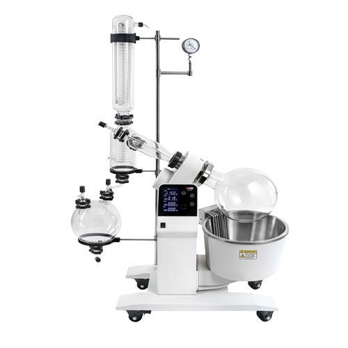 Evaporateur rotatif RE200-Pro, DLAB®, avec ensemble de verrerie et bain chauffant