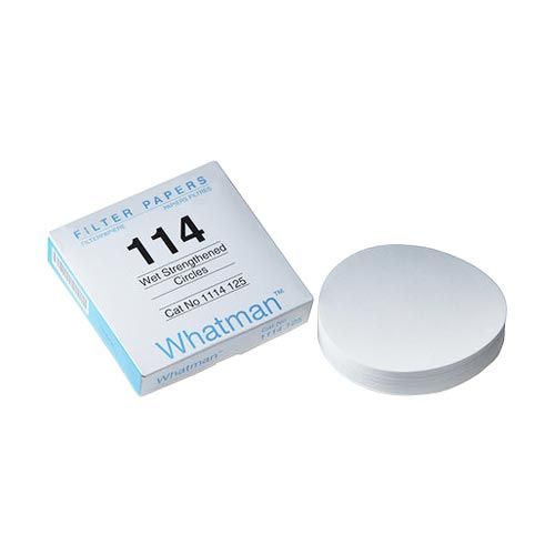 Filtre qualitatif à plat résistant à l'humidité Grade 114, WHATMAN®, filtration rapide et lisse