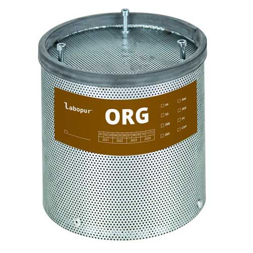 Filtre rond à charbon actif CDFORG pour vapeurs organiques pour caissons de filtration TRIONYX®