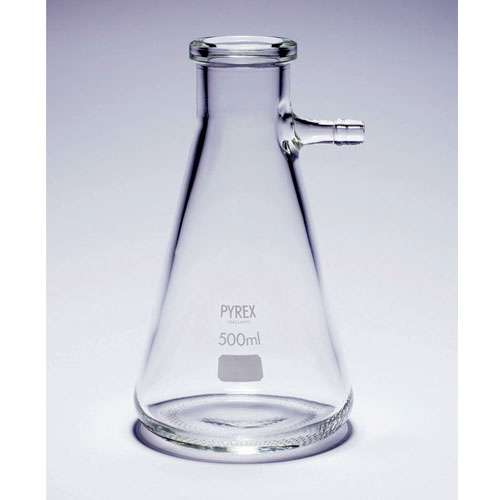 Fiole à filtrer avec olive en verre, PYREX®