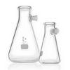 Fiole à vide forme erlenmeyer avec tubulure en verre DURAN®