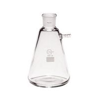 Fiole à vide forme erlenmeyer en verre DURAN® avec olive verre