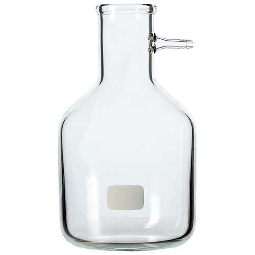 Fiole à vide forme flacon avec olive verre