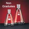 *Fiole conique, non graduée, non bouchée, col rodé, PYREX®, 100 ml rodage 29/32, boîte de 5