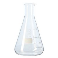 Fiole erlenmeyer à col etroit, avec graduations blanches, DURAN®