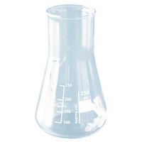 Fiole Erlenmeyer col large, verre borosilicaté 3.3, graduée - gamme économique