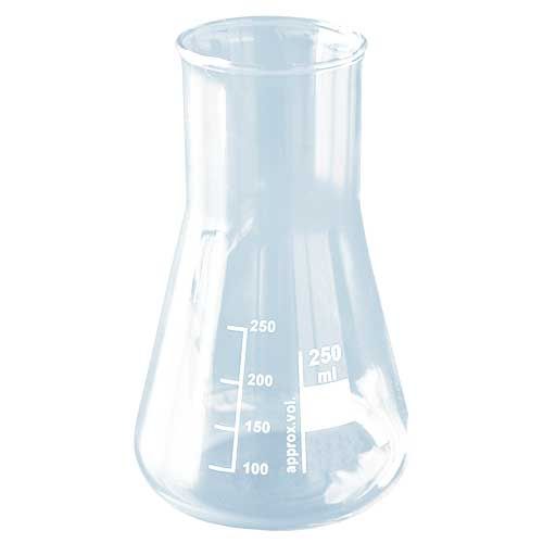Fiole Erlenmeyer col large, verre borosilicaté 3.3, graduée - gamme économique