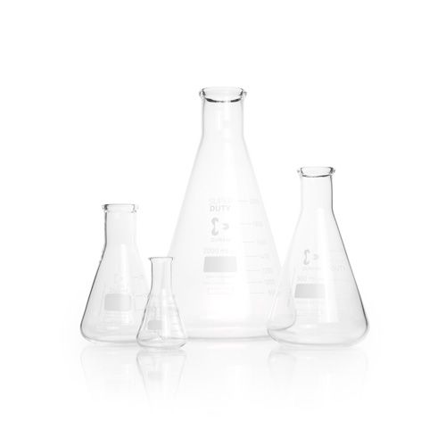 Fiole Erlenmeyer SUPER DUTY à col étroit, gradué, DURAN® - usage intensif