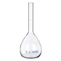 Fiole jaugée col lisse, classe A, verre borosilicaté 3.3 - gamme économique