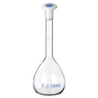Fiole jaugée rodée, classe A, verre borosilicaté 3.3 - gamme économique