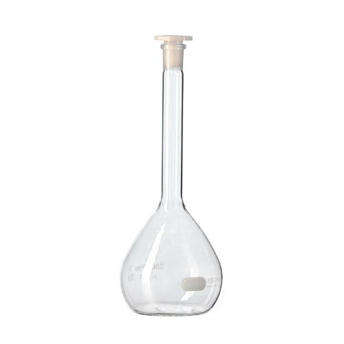 Fiole jaugée classe A, en verre DURAN®, avec bouchon PP