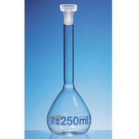 Fiole jaugée en verre DURAN® BLAUBRAND, avec bouchon PP