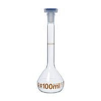 Fiole jaugée rodée en verre borosilicaté 3.3 BLAUBRAND® ETERNA : inscription marron (Brun)