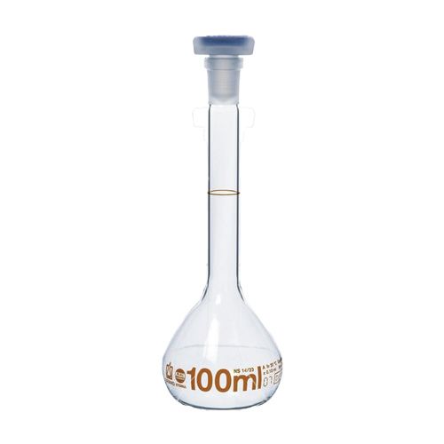 Fiole jaugée rodée en verre borosilicaté 3.3 BLAUBRAND® ETERNA