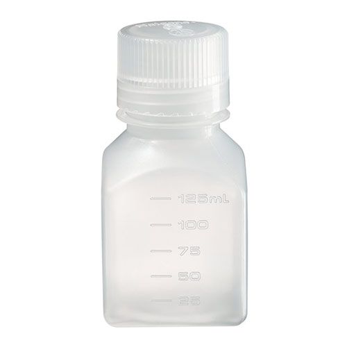 Flacon à col étroit, carré, en PP, avec bouchon à visser, Nalgene®
