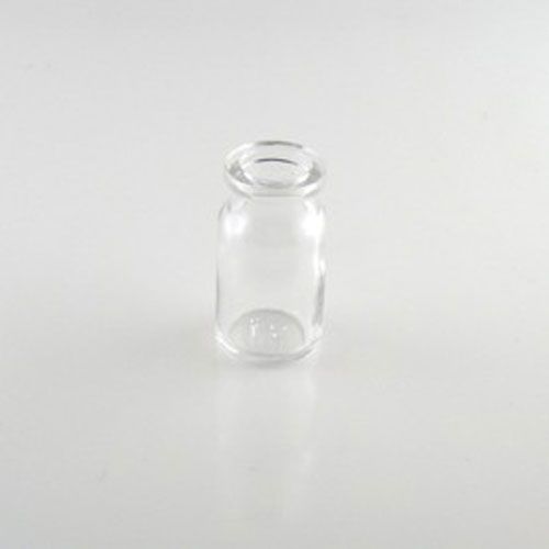 Flacon antibiotique, en verre blanc, rond, col étroit