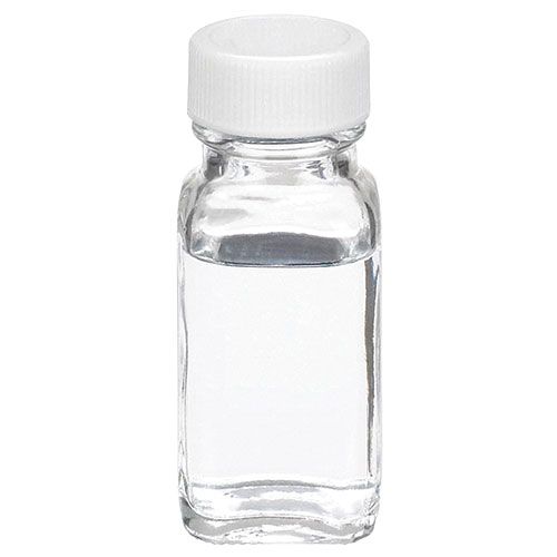 Flacon carré en verre, à col large, WHEATON®, avec bouchon PP /joint mousse PE revêtu PTFE
