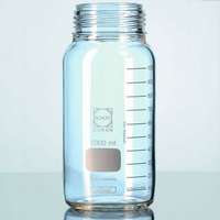 Flacon de laboratoire DURAN® en verre clair sans capuchon.