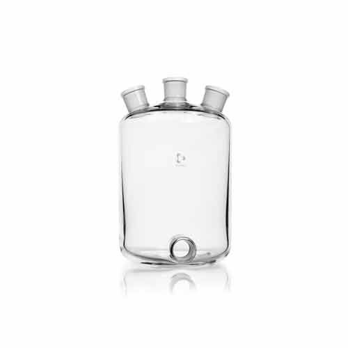 Flacon de Woulff en verre DURAN® à 3 cols rodés